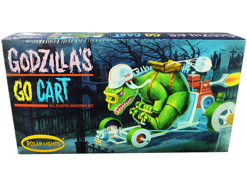 Load image into Gallery viewer, Skill 2 Model Kit Godzilla's Go Cart Model Kit by Polar Lights
