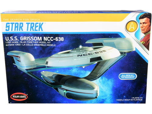 Load image into Gallery viewer, Skill 2 Model Kit U.S.S. Grissom NCC-638 Starship "Star Trek III: The Search for Spock" (1984) Movie 1/350 Scale Model by Polar Lights
