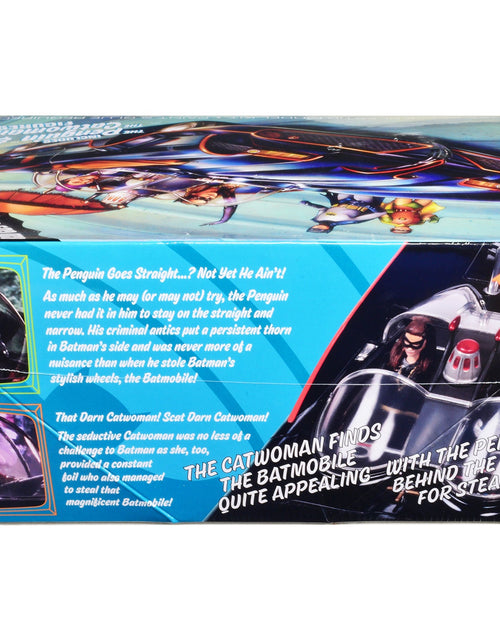 Load image into Gallery viewer, Skill 2 Model Kit 1966 Batmobile "Bad Guy Getaway Edition" with Penguin and Catwoman Figures "Batman" (1966-1968) TV Series 1/25 Scale Model by Polar Lights
