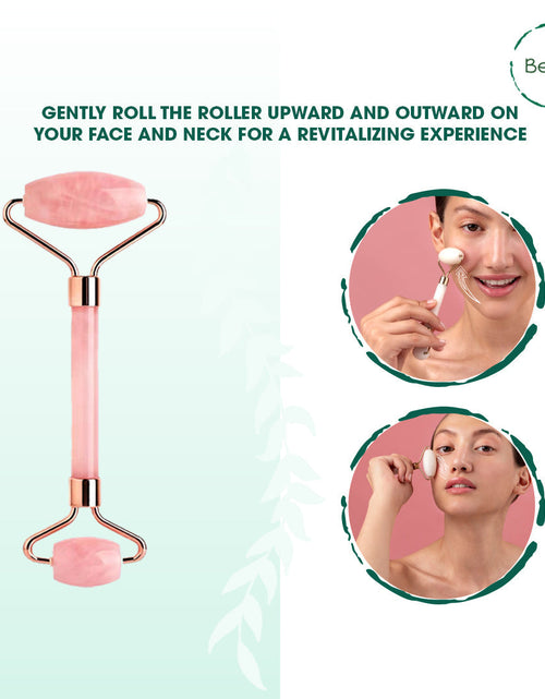 Load image into Gallery viewer, Rose Quartz Face Roller by BeNat
