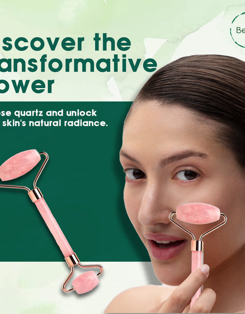 Load image into Gallery viewer, Rose Quartz Face Roller by BeNat
