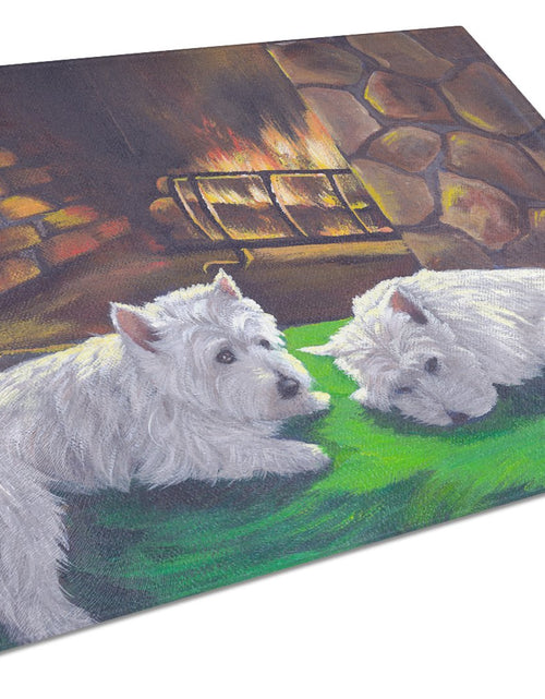 Load image into Gallery viewer, Westie A Winter's Night Glass Cutting Board Large PPP3276LCB by Caroline's Treasures
