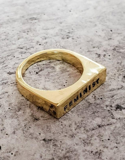 Load image into Gallery viewer, PRIDE LGBTQIA+ Flat Top Ring by Salt and Sparkle
