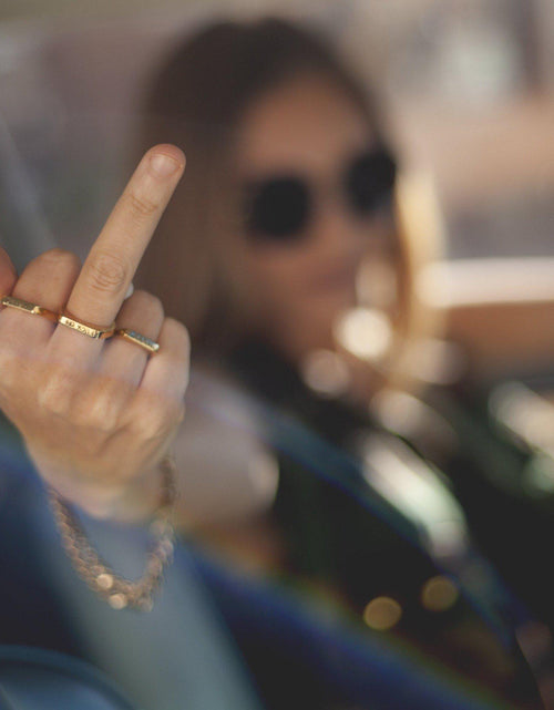 Load image into Gallery viewer, PRIDE LGBTQIA+ Flat Top Ring by Salt and Sparkle
