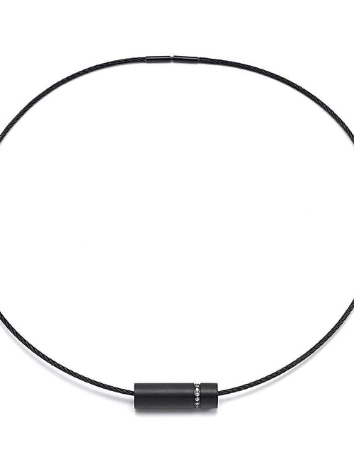 Load image into Gallery viewer, PT080B B.Tiff Black Pavé Rouleau Pendant by B.Tiff New York
