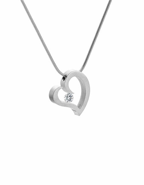 Load image into Gallery viewer, PT091W B.Tiff Steel Heart Pendant by B.Tiff New York
