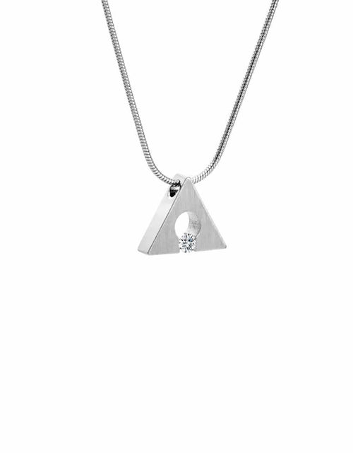Load image into Gallery viewer, PT093W B.Tiff Triangle Pendant by B.Tiff New York
