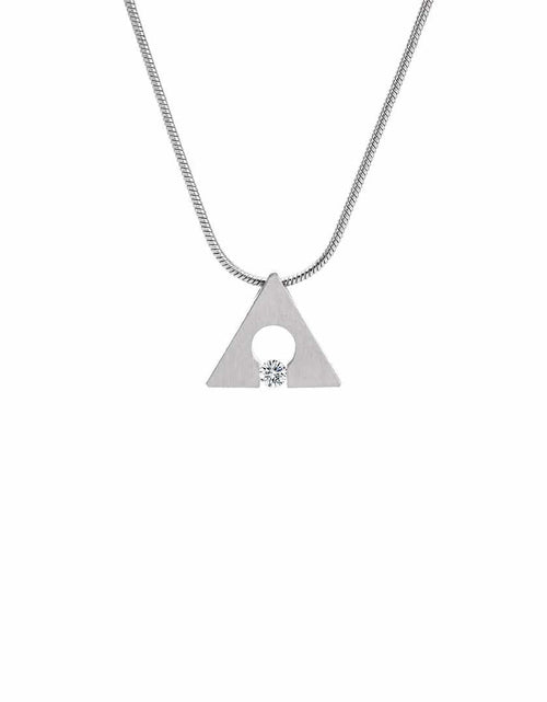 Load image into Gallery viewer, PT093W B.Tiff Triangle Pendant by B.Tiff New York
