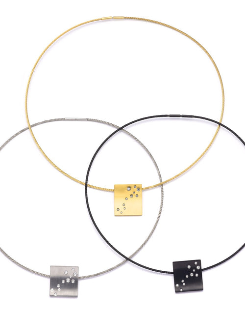 Load image into Gallery viewer, PT094G B.Tiff Gold Pavé Galaxie Pendant by B.Tiff New York
