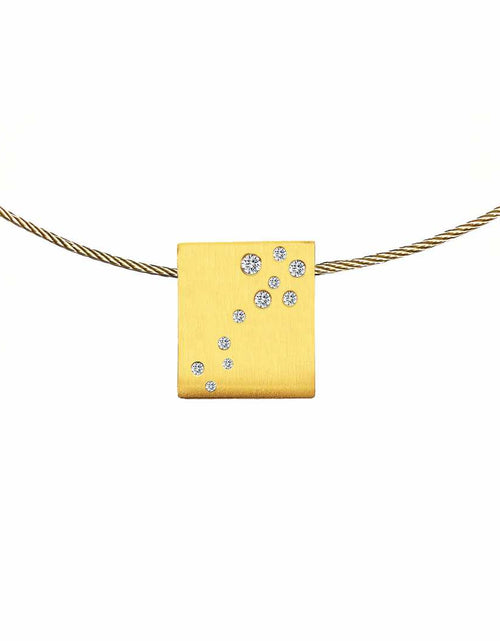 Load image into Gallery viewer, PT094G B.Tiff Gold Pavé Galaxie Pendant by B.Tiff New York
