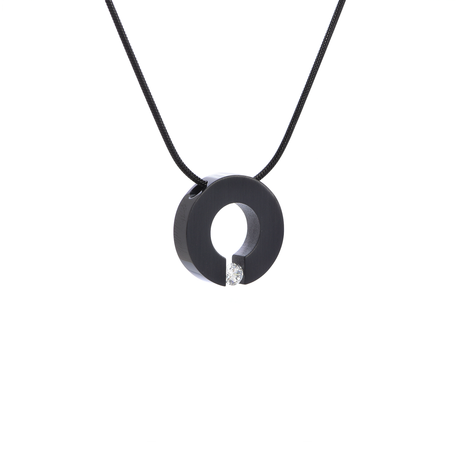 PT100B B.Tiff Black Malfinia Pendant by B.Tiff New York