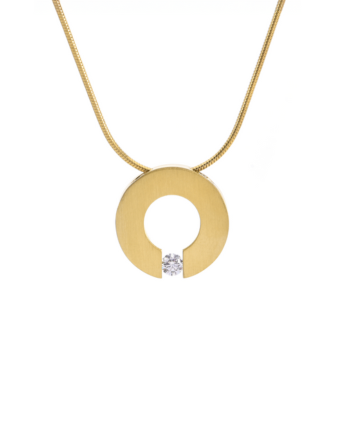 Load image into Gallery viewer, PT100G B.Tiff Gold Malfinia Pendant by B.Tiff New York
