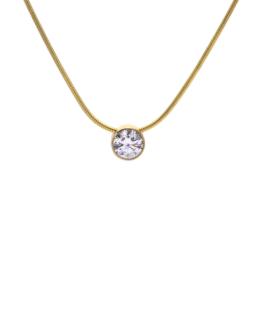 Load image into Gallery viewer, PT101G B.Tiff Gold 1 ct Solitaire Pendant by B.Tiff New York
