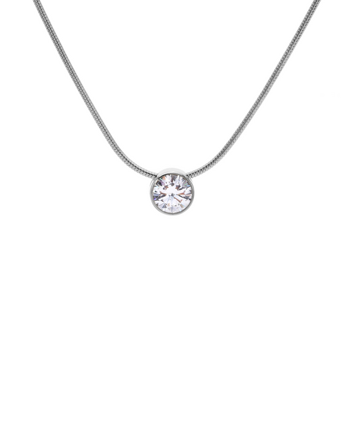 Load image into Gallery viewer, PT101W B.Tiff 1 ct Solitaire Pendant by B.Tiff New York
