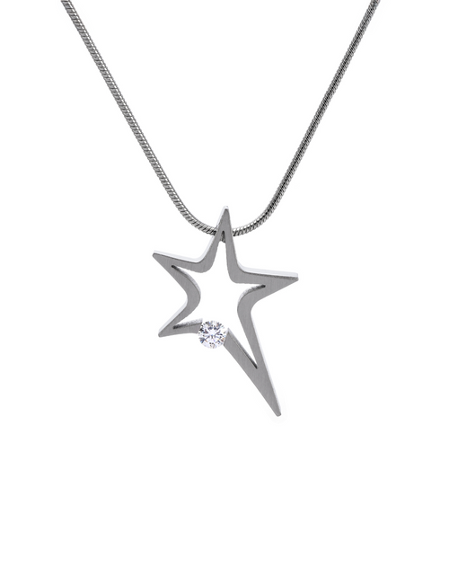 Load image into Gallery viewer, PT115W B.Tiff Shooting Star Pendant Necklace by B.Tiff New York
