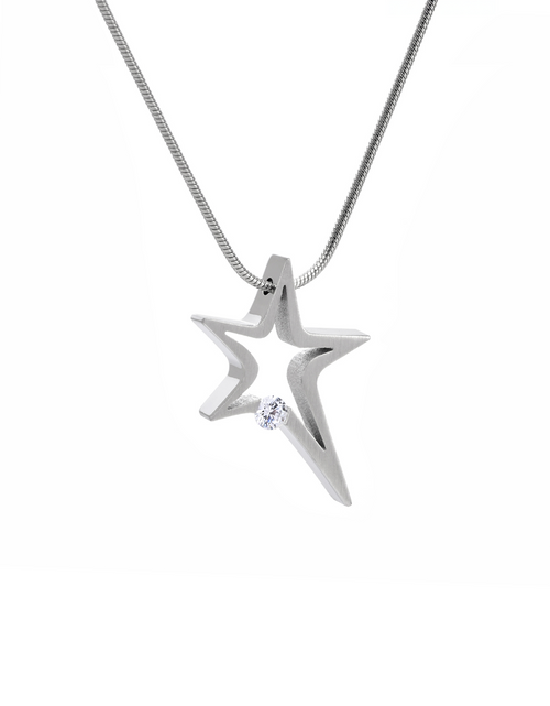 Load image into Gallery viewer, PT115W B.Tiff Shooting Star Pendant Necklace by B.Tiff New York
