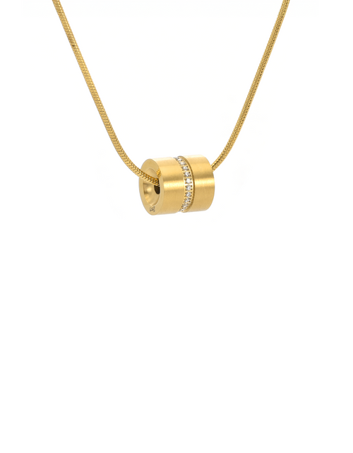 Load image into Gallery viewer, PT118G B.Tiff Gold Barrel Pendant by B.Tiff New York
