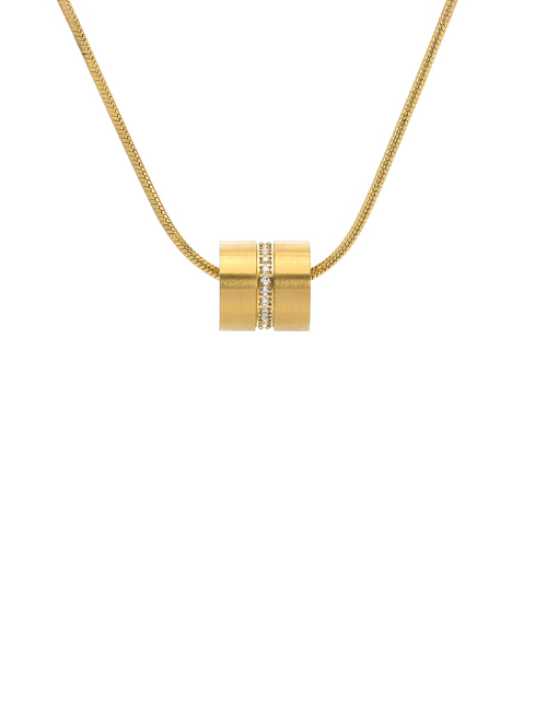 Load image into Gallery viewer, PT118G B.Tiff Gold Barrel Pendant by B.Tiff New York
