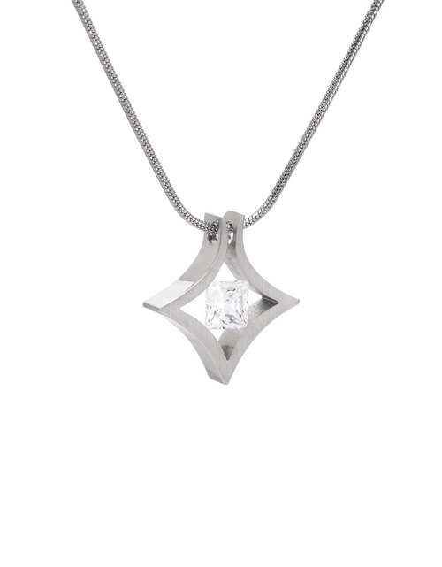 Load image into Gallery viewer, PT124W B.Tiff Natal 1 ct Princess Cut Pendant by B.Tiff New York
