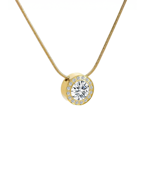 Load image into Gallery viewer, PT125G B.Tiff Gold Aŭreolo 1ct Pendant by B.Tiff New York
