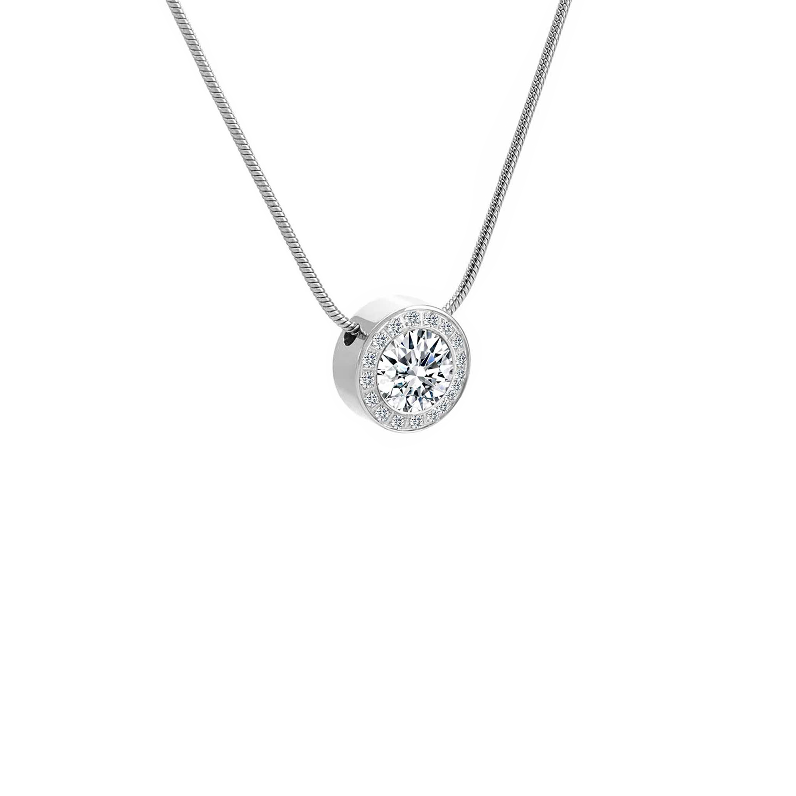PT125W B.Tiff Aŭreolo 1ct Pendant by B.Tiff New York