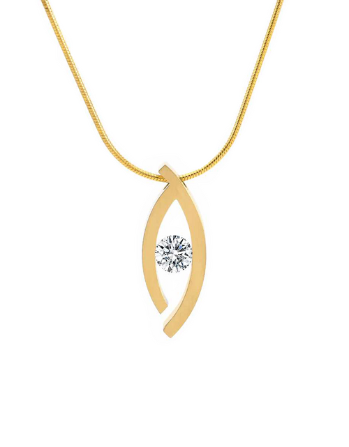 Load image into Gallery viewer, PT128G B.Tiff 18K Gold Plated Deziras Pendant by B.Tiff New York
