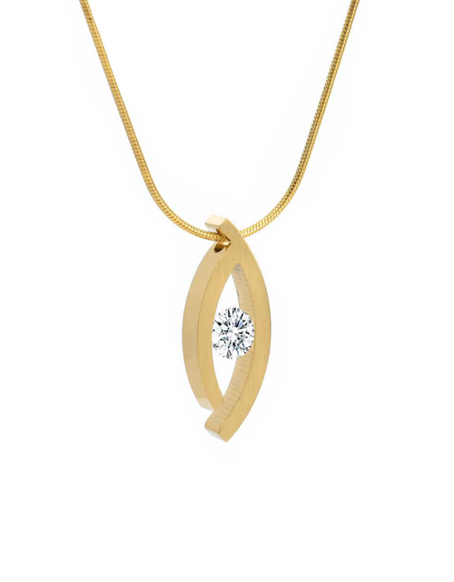 Load image into Gallery viewer, PT128G B.Tiff 18K Gold Plated Deziras Pendant by B.Tiff New York
