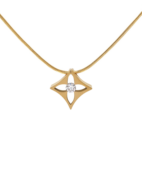 Load image into Gallery viewer, PT138G B.Tiff Gold Floro Pendant by B.Tiff New York
