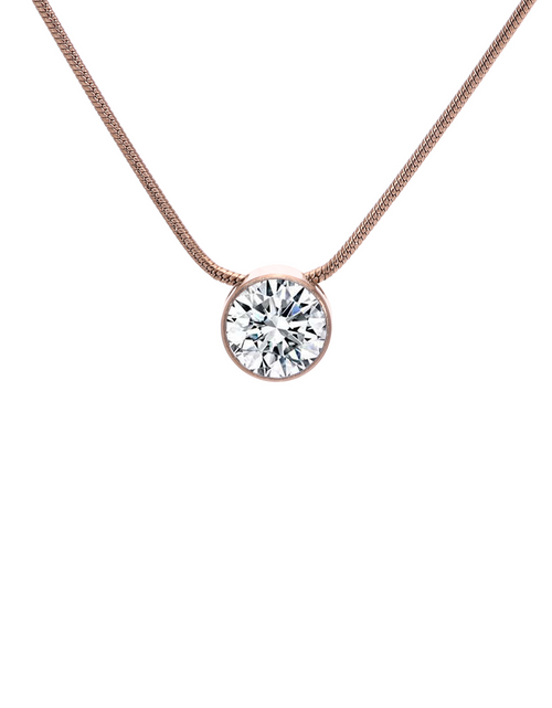 Load image into Gallery viewer, PT201RG B.Tiff Rose Gold 2 ct Solitaire Pendant by B.Tiff New York
