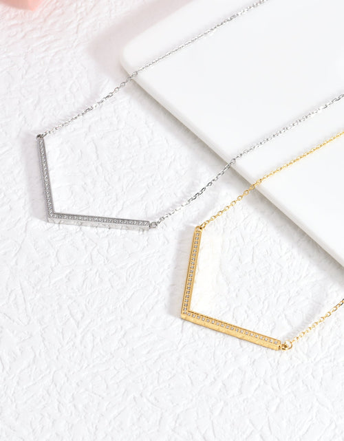 Load image into Gallery viewer, PT208W B.Tiff Pavé Viva Pendant Necklace by B.Tiff New York
