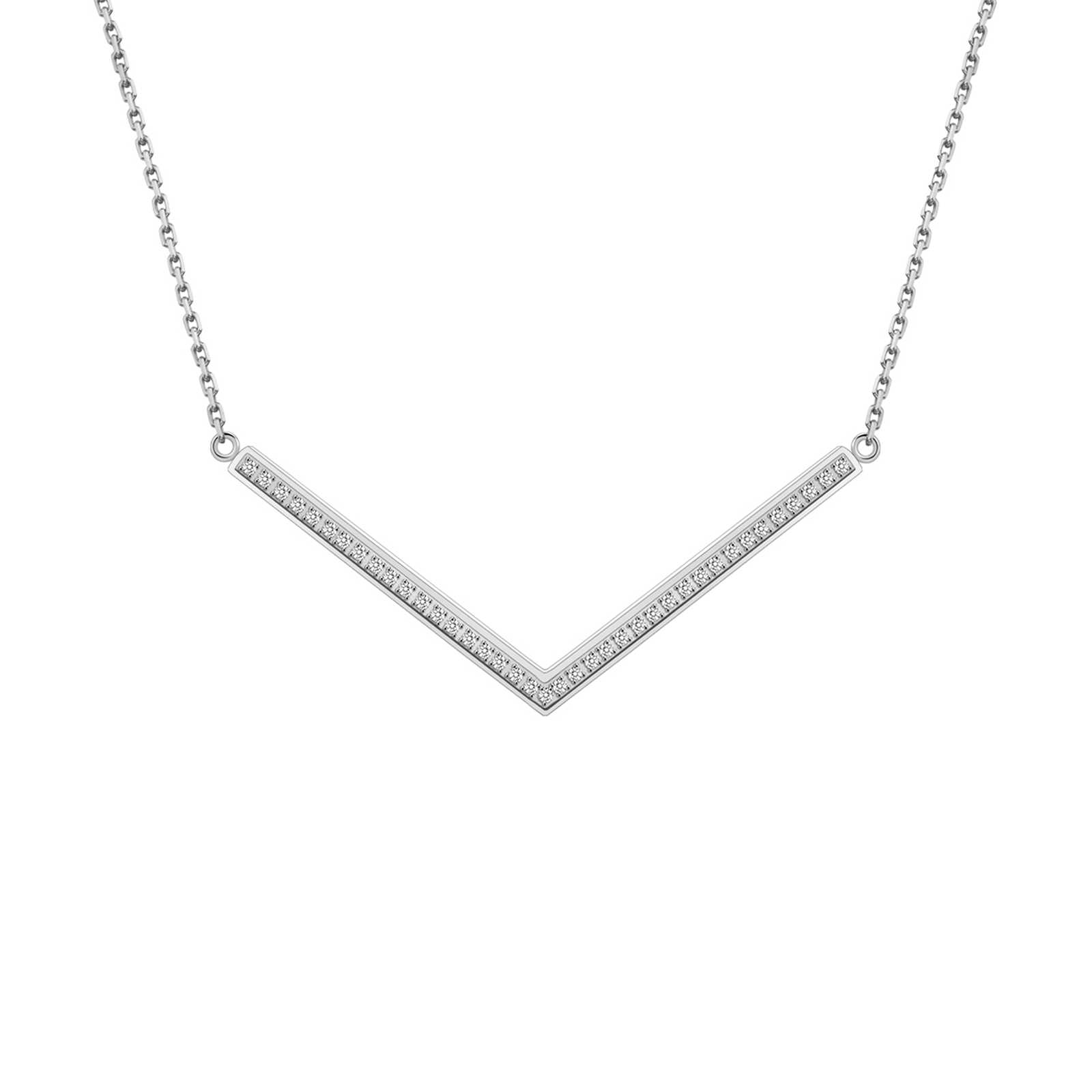 PT208W B.Tiff Pavé Viva Pendant Necklace by B.Tiff New York