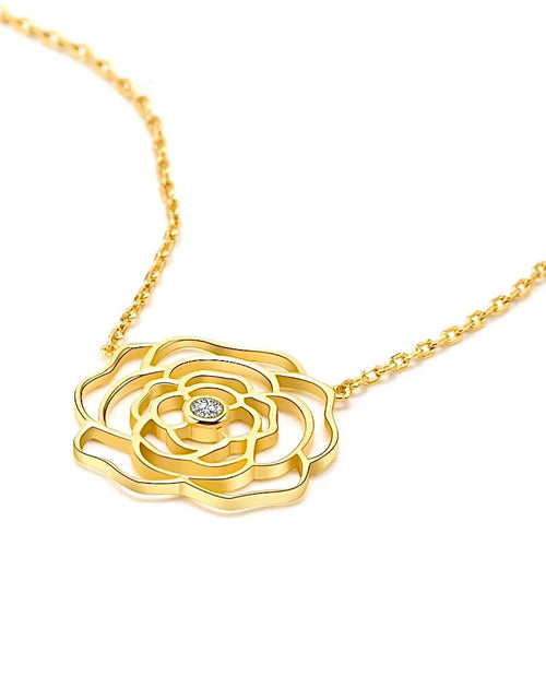 Load image into Gallery viewer, PT308G B.Tiff Rosé Gold Plated Brass Pendant Necklace by B.Tiff New York
