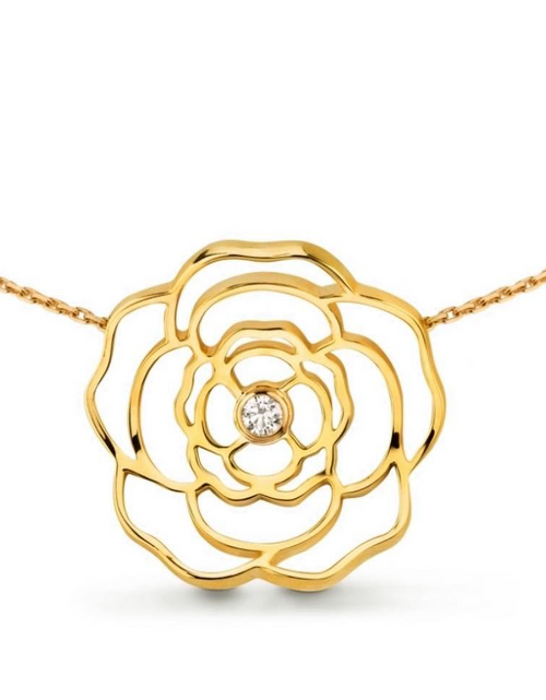 Load image into Gallery viewer, PT308G B.Tiff Rosé Gold Plated Brass Pendant Necklace by B.Tiff New York
