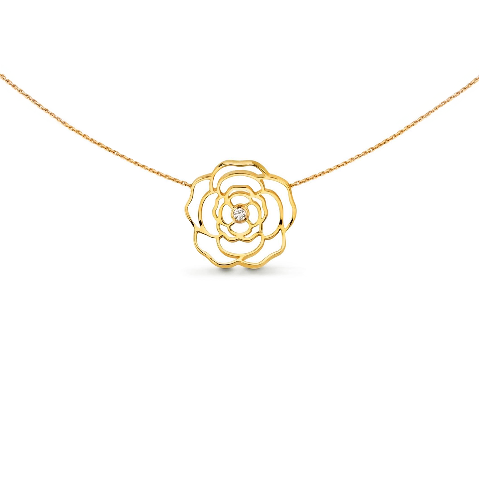 PT308G B.Tiff Rosé Gold Plated Brass Pendant Necklace by B.Tiff New York