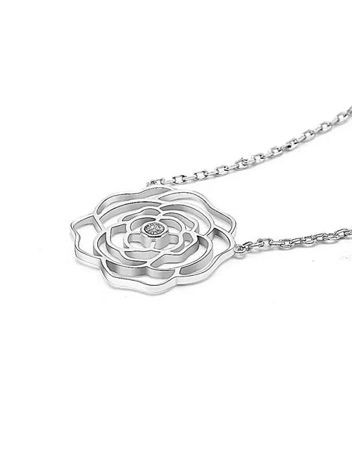 Load image into Gallery viewer, PT308W B.Tiff Rosé Silver Plated Brass Pendant Necklace by B.Tiff New York
