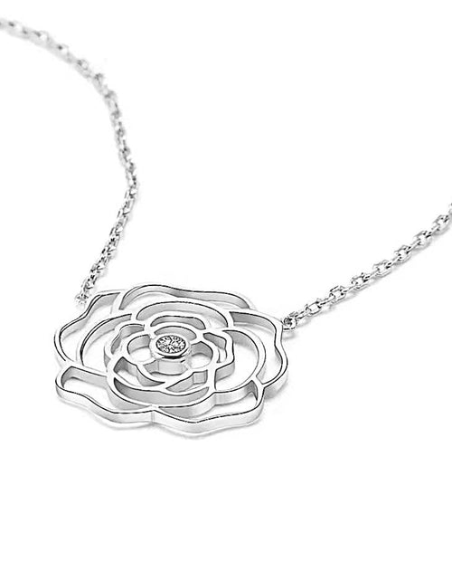 Load image into Gallery viewer, PT308W B.Tiff Rosé Silver Plated Brass Pendant Necklace by B.Tiff New York
