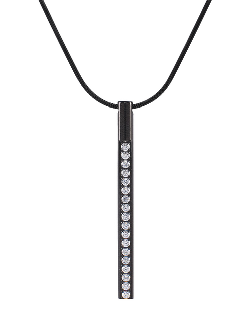 Load image into Gallery viewer, PT318B B.Tiff Black Pave Bar Pendant by B.Tiff New York
