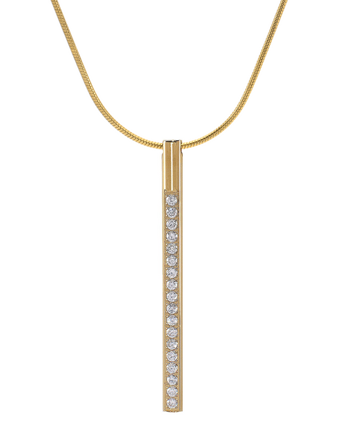 Load image into Gallery viewer, PT318G B.Tiff Gold Pave Bar Pendant by B.Tiff New York
