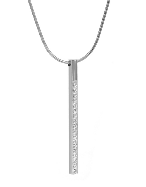 Load image into Gallery viewer, PT318W B.Tiff Pave Bar Pendant by B.Tiff New York
