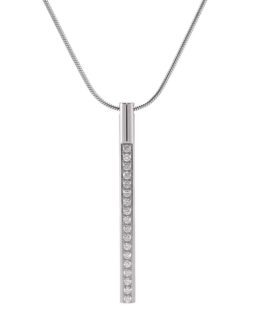 Load image into Gallery viewer, PT318W B.Tiff Pave Bar Pendant by B.Tiff New York
