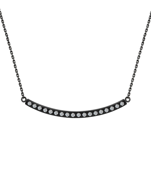 Load image into Gallery viewer, PT324B B.Tiff Black Mini "Smile" Adjustable Pendant Necklace by B.Tiff New York
