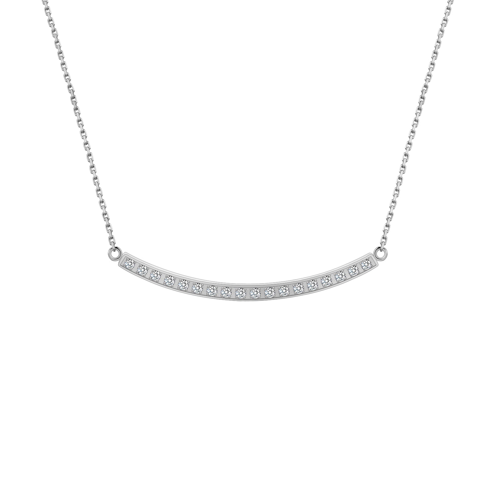 PT324B B.Tiff Black Mini "Smile" Adjustable Pendant Necklace by B.Tiff New York