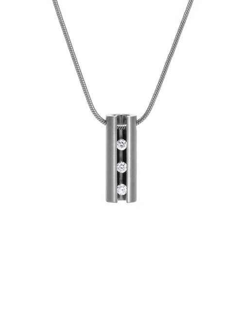Load image into Gallery viewer, PT333W B.Tiff Hollowed Short Stick Pendant by B.Tiff New York
