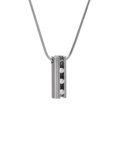 Load image into Gallery viewer, PT333W B.Tiff Hollowed Short Stick Pendant by B.Tiff New York
