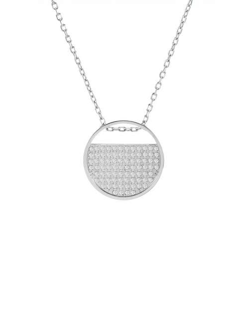 Load image into Gallery viewer, PT500W B.Tiff Pavé Lune Pendant by B.Tiff New York
