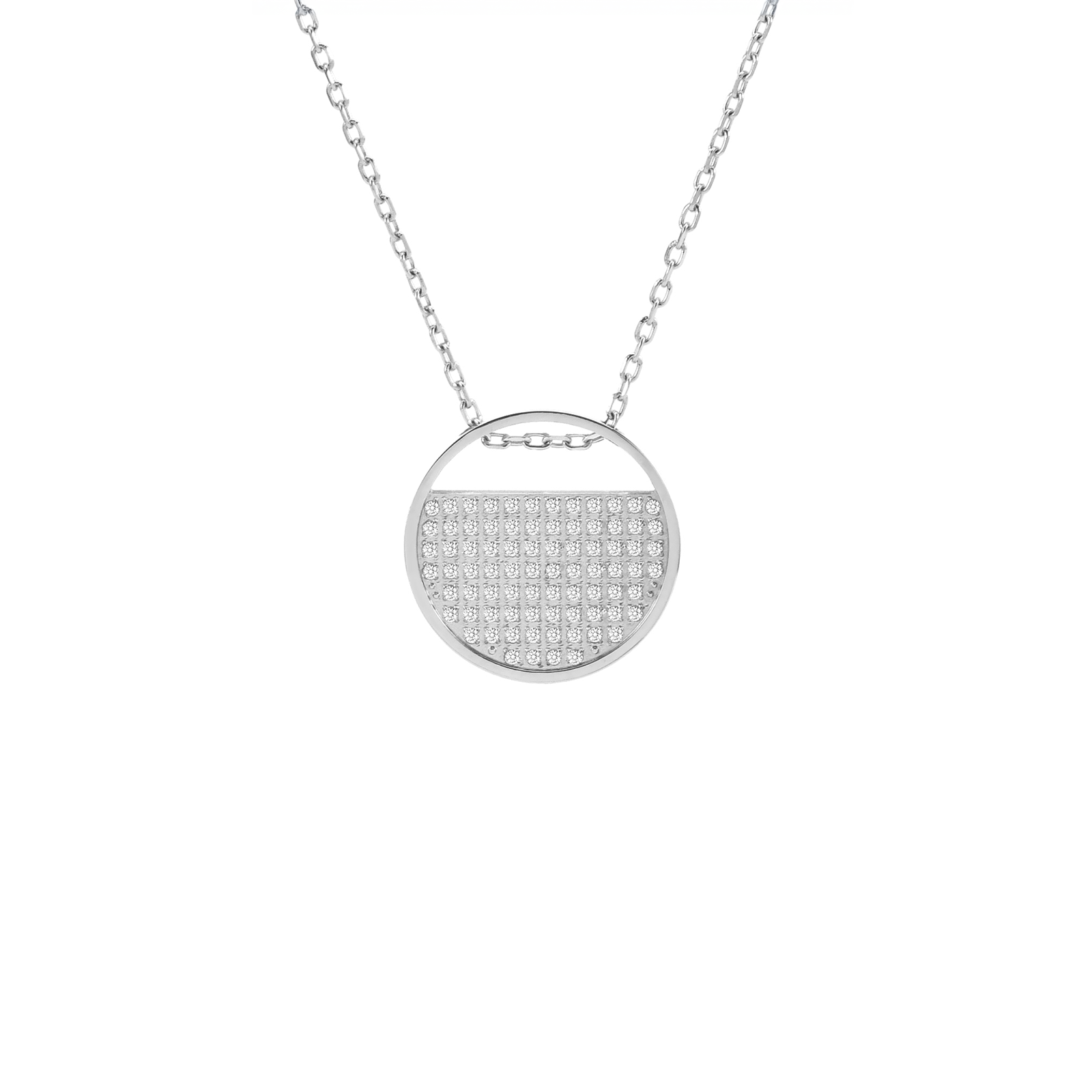 PT500W B.Tiff Pavé Lune Pendant by B.Tiff New York