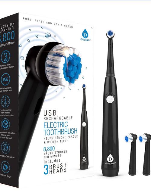 Load image into Gallery viewer, USB Rechargeable Rotary Toothbrush by Pursonic
