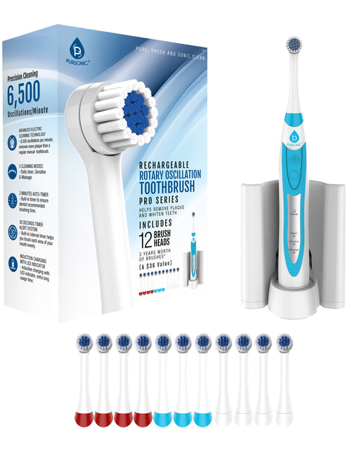 Load image into Gallery viewer, Rechargeable Rotary Oscillation Toothbrush Pro Series by Pursonic
