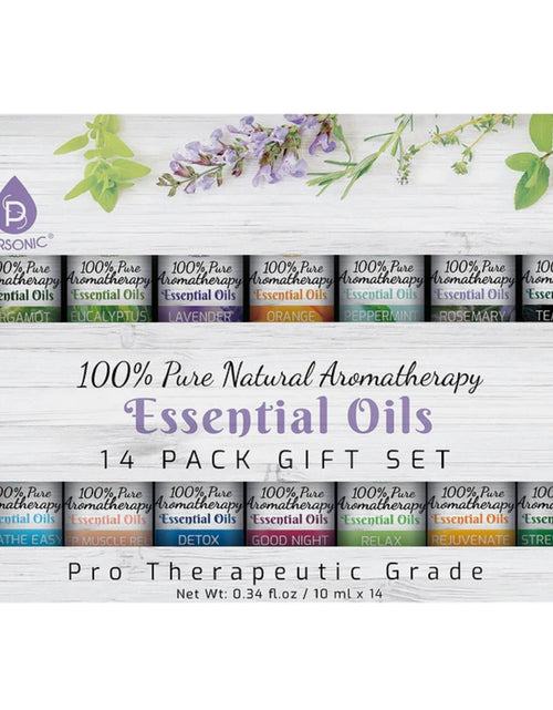 Load image into Gallery viewer, 14 Pack of 100% Pure Essential Aromatherapy Oils by Pursonic
