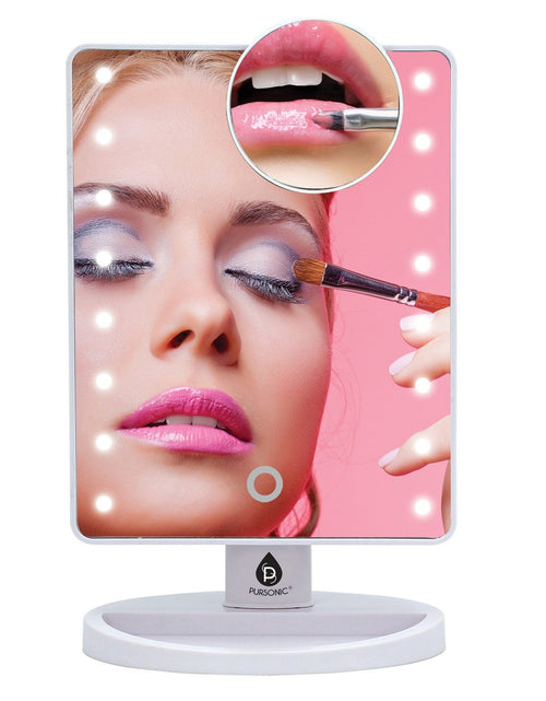 Load image into Gallery viewer, LED Lighted Vanity Makeup Mirror by Pursonic

